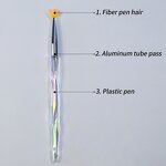 Manicure Brush Set - 8pcs Multifunction Gradient 3D Carving Painting DIY Tool