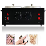 Dual Wax Pots Heater - Professional Electric Waxing Machine Salon Beauty Tool