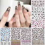 2D Leopard Nail Stickers - Wholesale UV Gel Transfer Polish Semi Cured Sheet