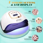 LED Nail Curing Lamp - SUN X25 380W Powerful Drying Light for All Gel Polish