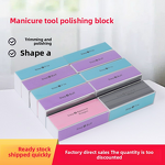 Four-Sided Polishing Block - Colorful Double Side for Nail Jewelry Manicure Tool
