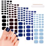 Press on Nail Stickers - Strongest Glue French Design Toes 3D Gel Art Salon Tool
