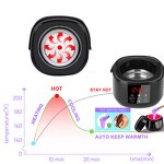 Silicone Wax Heater Kit - 2025 130°C Max Temperature Salon Home Hair Removal