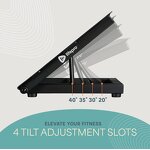 Calf Incline Board - Powder Coated Steel Adjustable 500 Lbs Capacity Ankle Stretcher