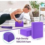 Foldable Yoga Mat Set - Thin Non-Slip Bag Blocks Knee Pads Pilates Ball Women Kit