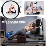 Women's Pilates Gym Kit - 15 Ring Ball Set Booty Bands Figure 8 Abs Workout