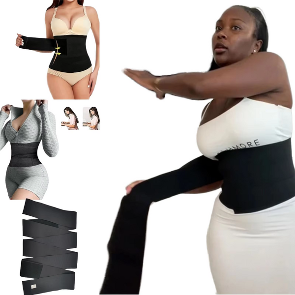 Enhanced Waist Trainer - Invisible Abdomen Wrap Extended Sweat Slimming Support Belt