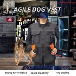 Waterproof Dog Vest - Wholesale Sustainable Nylon Outdoor Pet Clothing Handler Equipment