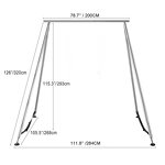 Aerial Yoga Stand - Adjustable Heavy Stainless Steel 45mm Hammock Rig Frame