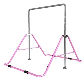 Gymnastics Horizontal Bar - EBEST Professional Foldable Adjustable Height Home Sports
