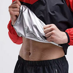 Men's Silver Coated Sauna Suit - European American Long Sleeve Hooded Windproof Jacket