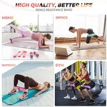 Cotton Theraband Set - Flexible Latex TPE Fitness Training Loops Gym Workout Bands