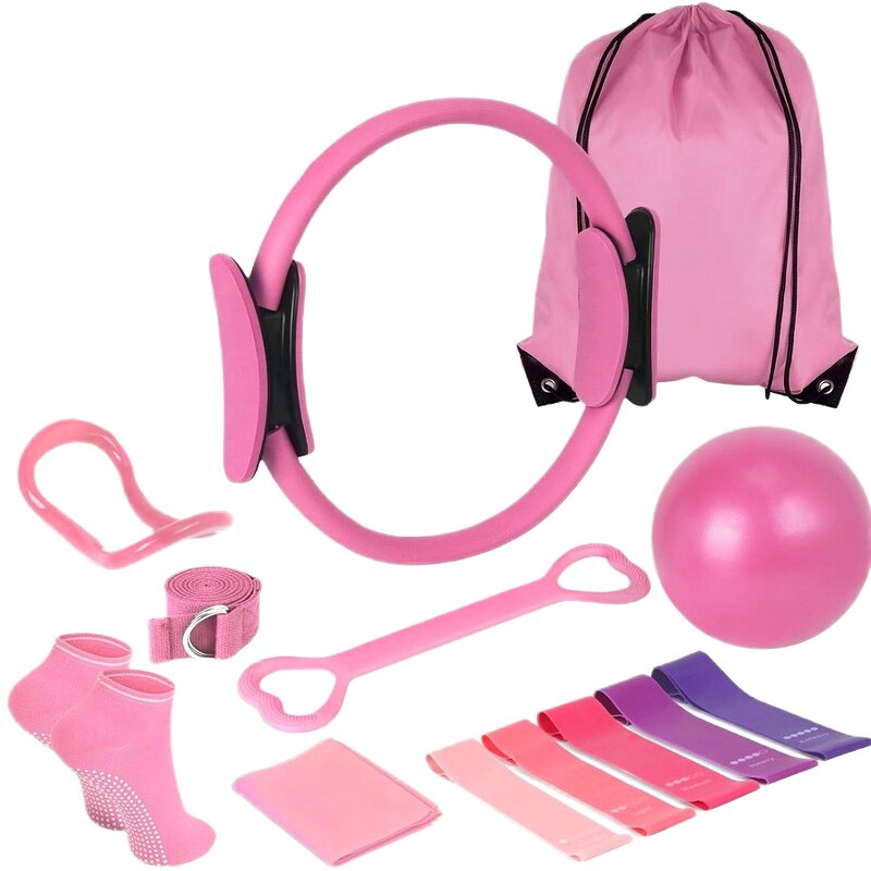 Home Exercise Kit - Portable 13-Piece Cross-Border Yoga Pilates Ring Equipment Bag