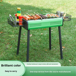 Portable Charcoal Grill - Camping Square Detachable Lightweight Folding Stove CA-26