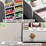 Pen Holder Storage Box - 4-Layer Grid Dustproof Moisture-proof Portable Marker Desk Organizer