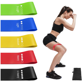 TPE Resistance Bands Set - Wholesale 5 Pack Heavy Duty Stretch Strength Training