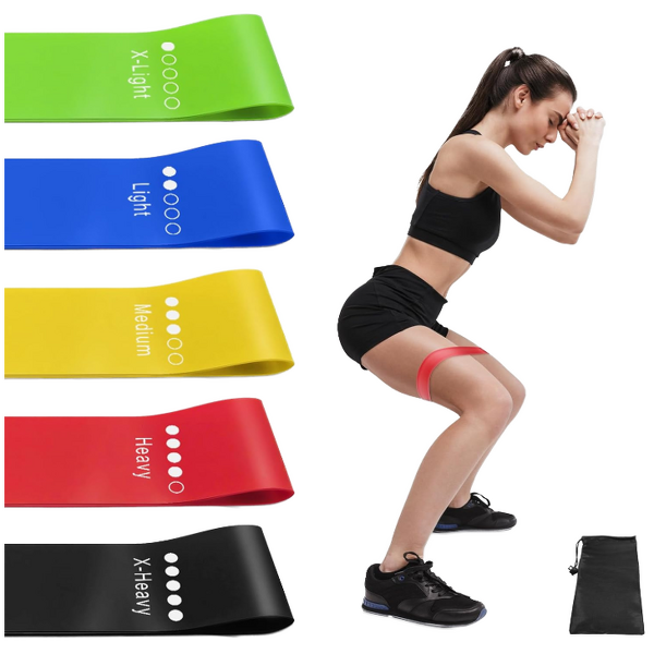 TPE Resistance Bands Set - Wholesale 5 Pack Heavy Duty Stretch Strength Training
