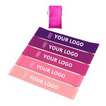 Yoga Resistance Bands - 5 Pack 12-Inch High Elastic Colorful Latex Rubber Stretch Set