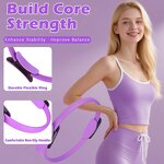 Pilates Home Kit - Yoga Ball Ring Resistance Bands Home Workout Accessories
