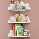 Kids' Room Storage Rack - Creative PVC Nordic-Style Wall-Mounted Holder