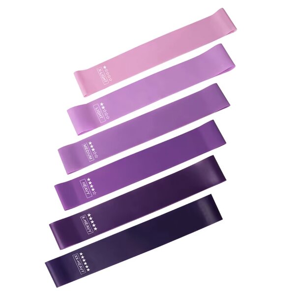 Women's Resistance Loop Bands - Custom Printed Thick TPE Elastic Hip Leg Workout Set