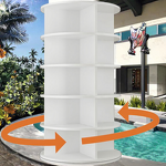 360 Shoe Carousel - Customized 5-Tier Plastic Rotating Tower Storage Cabinet Rack