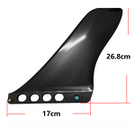 Inflatable SUP Rudder - Surfboard Model S1 Special-Shaped Large Tail Fin Screw-Free