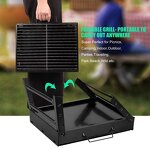 Garden BBQ Grill - Ebest EY Rectangular Charcoal Foldable Camping Cooking Rack