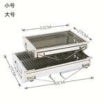 Charcoal BBQ Grill - Outdoor Thickened Full Set Tools Household Camping Rack