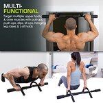 Foldable Pull-Up Bar - Wall-Mounted Iron Chin-Up Trainer Home Doorway Exercise