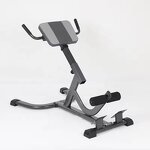 Roman Chair Bench - Steel Adjustable Lower Back Hamstring Glutes Home Gym Exercise