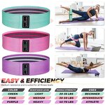 Women's Booty Exercise Belt - Non-Slip Elastic Adjustable 15-30kg Polyester Band