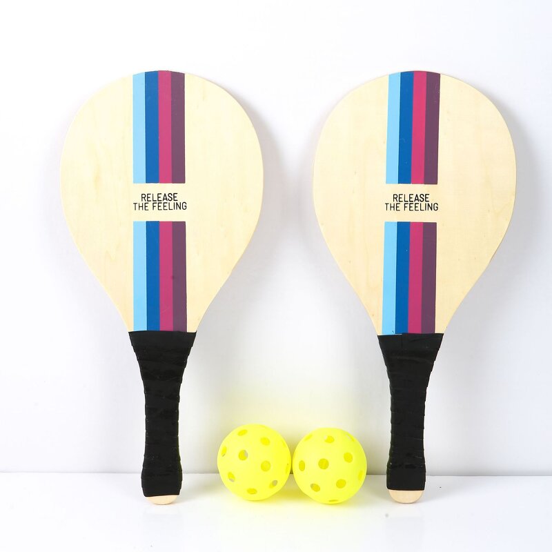 Beach Tennis Racket - High Quality Black Walnut Grip Outdoor Custom Logo Model