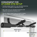 Foldable Pull-Up Bar - Wall-Mounted Iron Chin-Up Trainer Home Doorway Exercise