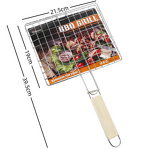 Outdoor Barbecue Net - Ebest Portable Foldable Square Multi-function Fish Clip Tool