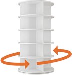 360 Shoe Carousel - Customized 5-Tier Plastic Rotating Tower Storage Cabinet Rack