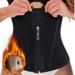 Women's Latex Waist Belt - Internet Celebrity Sandglass Design Compression Sauna Suit