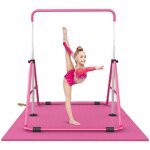 Kids Horizontal Bar - Height Adjustable Steel Gym Training Equipment Fitness Usage