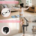Women's Pilates Gym Kit - 15 Ring Ball Set Booty Bands Figure 8 Abs Workout
