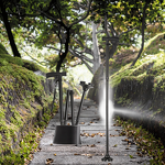 Trekking Cane - Lightweight Aluminum Alloy 2-section Adjustable Rotating Base Rubber Tip