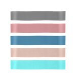 Gym Resistance Loop Bands - 5 Pack High Elastic Latex Rubber Home Exercise Tubes