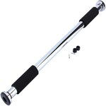 Heavy Duty Pull-Up Bar - Adjustable Steel Iron Home Gym Upper Body Doorway Trainer