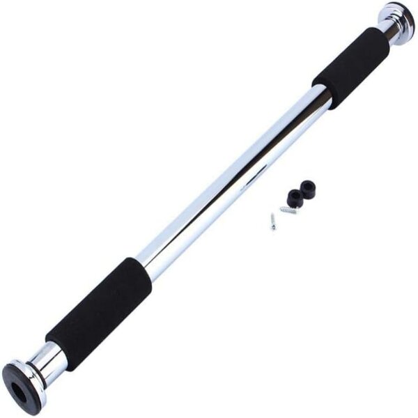 Heavy Duty Pull-Up Bar - Adjustable Steel Iron Home Gym Upper Body Doorway Trainer