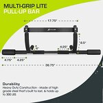 Foldable Pull-Up Bar - Wall-Mounted Iron Chin-Up Trainer Home Doorway Exercise