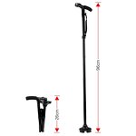 Trekking Cane - Lightweight Aluminum Alloy 2-section Adjustable Rotating Base Rubber Tip
