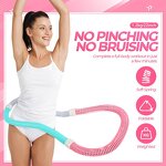 Weighted Exercise Hoop Kit - 22-Piece Massage Ball Non-Slip Socks Jump Rope Band