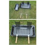 Couple BBQ Oven - Modern Steel Cross-border Double-person Portable Outdoor Grill