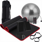 Yoga Starter Kit - Mat Carrying Strap 2-Piece 4mm PU Blocks Ball Ankle Puller