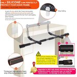 Wall-Mounted Pull-Up Bar - Foldable Iron Chin-Up Exercise Trainer Home Doorway Use