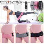 Women's Pilates Gym Kit - 15 Ring Ball Set Booty Bands Figure 8 Abs Workout